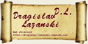 Dragislav Lazanski vizit kartica